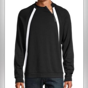 KARL LAGERFIELD PARIS Contrast-Striped Sweatshirt | XXL | Barely Worn |